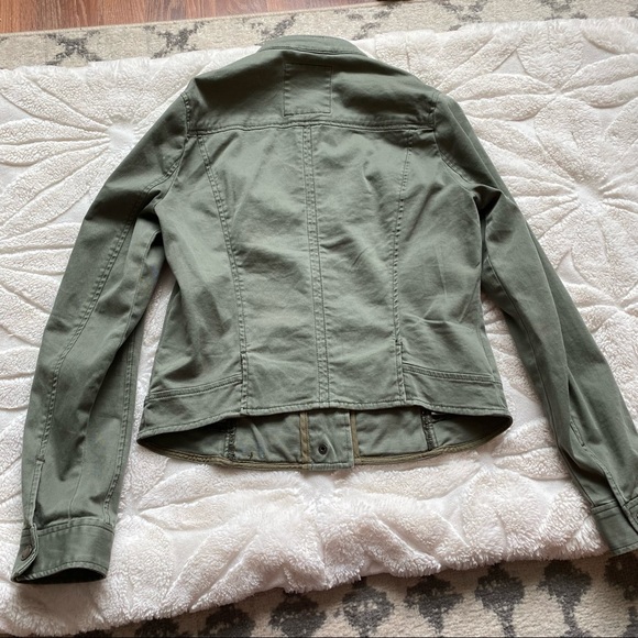 Hollister Green Button Up Utility Jacket Women’s Size Medium - Picture 8 of 11